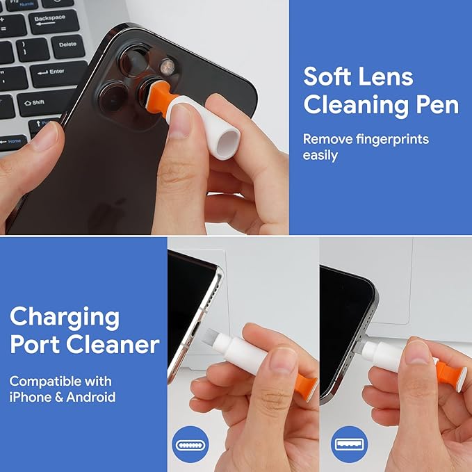 12 in 1 Phone Cleaning Kit, Airpods Cleaning Kit, Port Cleaner - Image 4