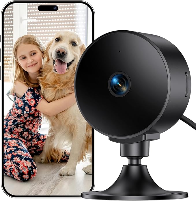 Indoor Security Camera 2K 3MP, Motion & Sound Detection, Real-Time Alerts by Unknown