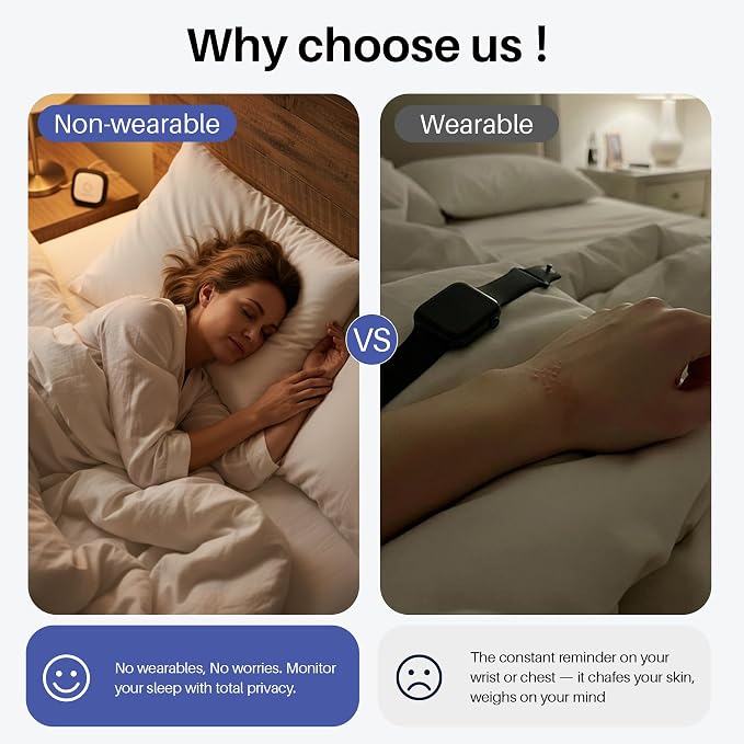Contactless Smart Sleep Tracker, Heart Rate & Breathing Pattern Tracking - Image 4