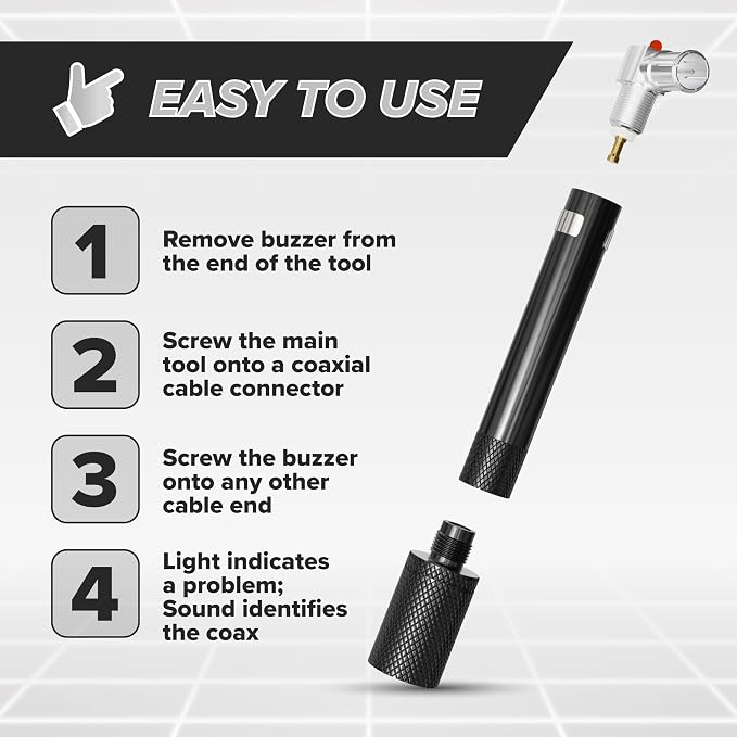 THE CIMPLE CO Coaxial Cable Signal Tester Tool - Image 6