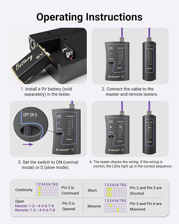 VCELINK RJ45 Crimp Tool Kit for CAT7, Upgraded Network Tool Set - Image 8