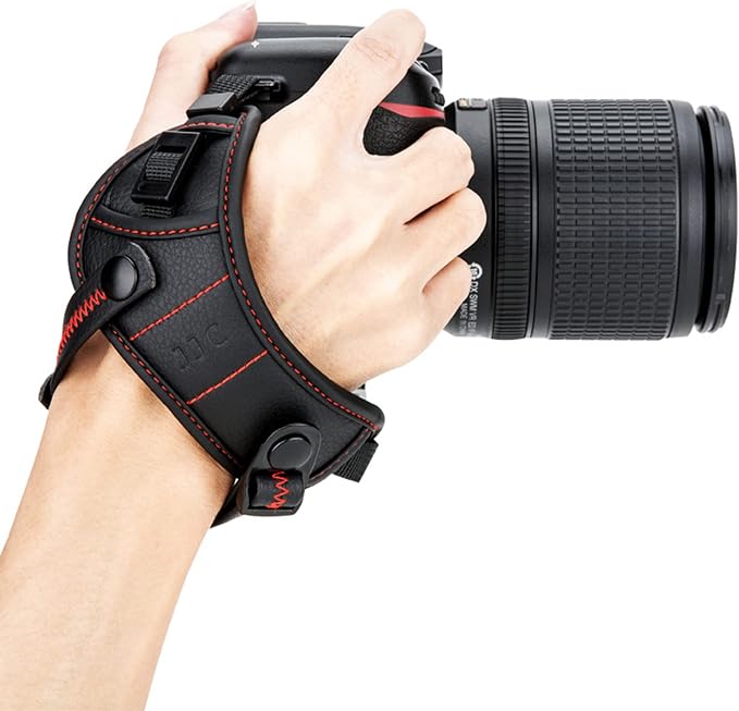 JJC Deluxe Microfiber Camera Hand Strap, Secure Padded Camera Holder Wrist Strap by JJC