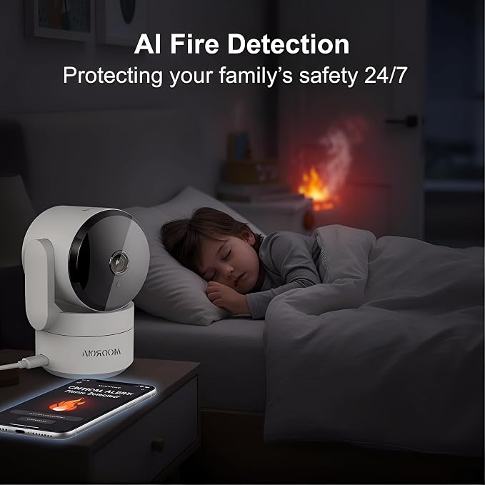 4 Pack Indoor Security Camera, 360° Pan Tilt Home Surveillance Cam, 2-Way Audio - Image 4