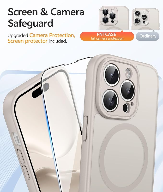 FNTCASE for iPhone 14 Pro Case: Translucent Matte Cases - Image 4