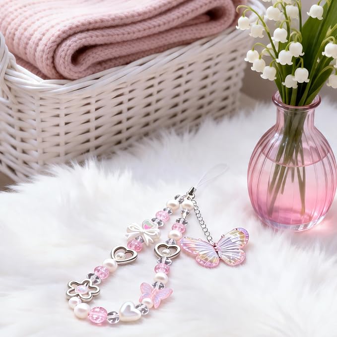 Beaded Camera Wrist Strap Cute Digital Camera Charm Lanyard, Phone Wristlet - Image 9