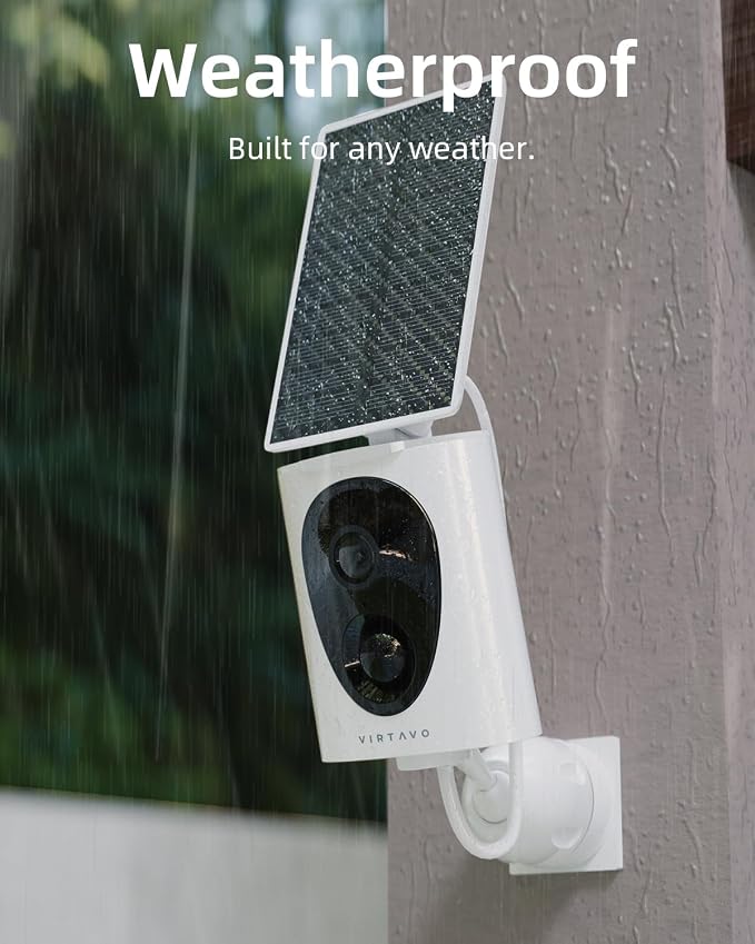 VIRTAVO Wireless Solar Security Camera Outdoor, 2K Starlight Color Night Vision - Image 6