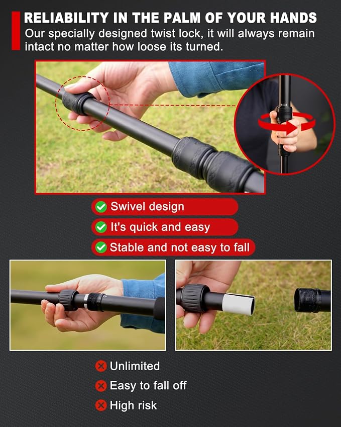 IFOOTAGE Monopod for Camera Cobra 3 A180T, Quick Adjust Monopod - Image 3