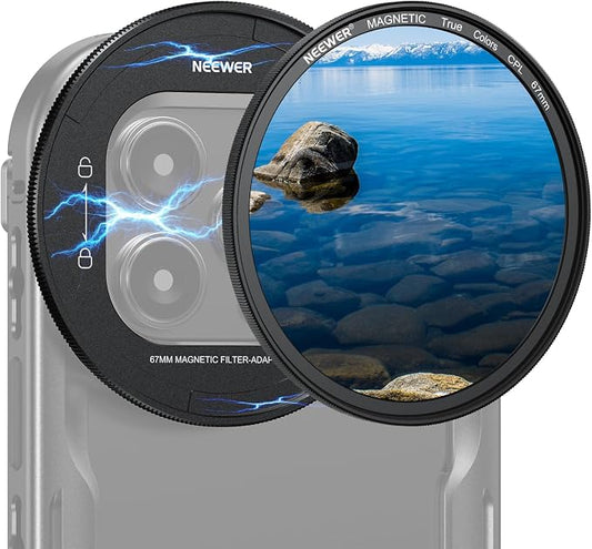 NEEWER 67mm Magnetic CPL Filter Set, Circular Polarizing Multicoated HD by Neewer