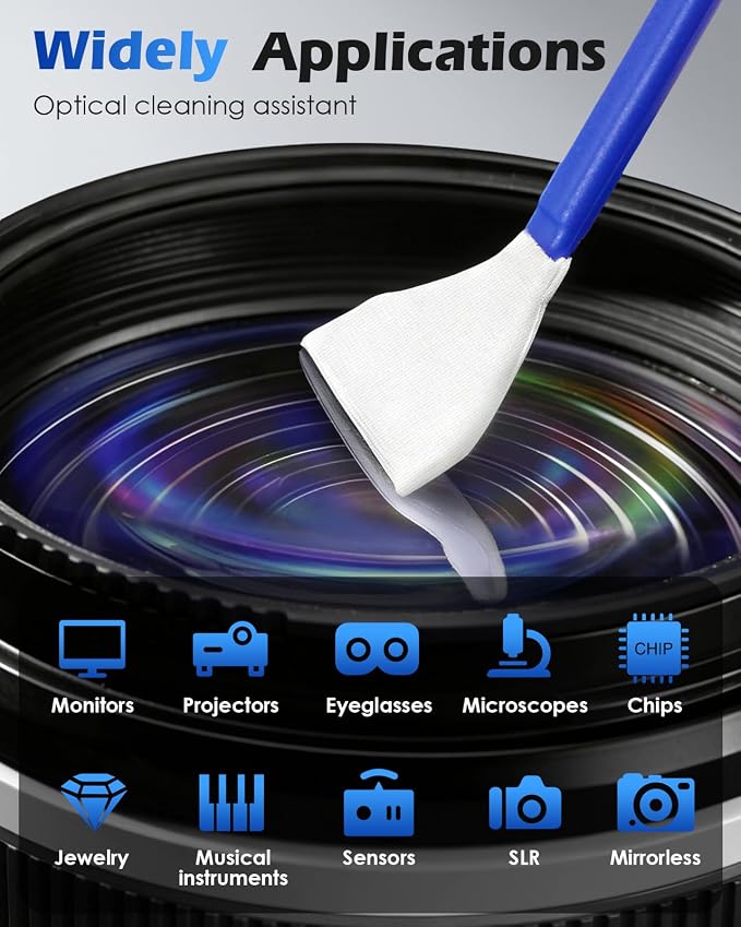 Zacro Camera Cleaning Kit 16mm APS-C Frame Sensor Cleaning Swab*8 + 20ml Sensor - Image 8