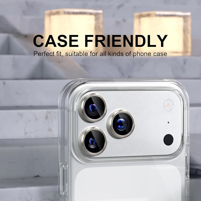 Choiche Compatible for iPhone 17 Pro/iPhone 17 Pro Max Camera Lens Protector - Image 4