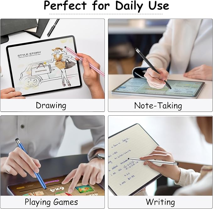 Stylus Pen for Touchscreen, Digiroot 4 Pcs Stylus Pens for iPad, High - Image 5