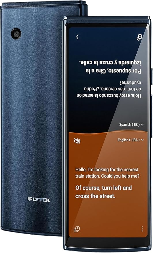 iFLYTEK AI Language Translator Device — 60 Languages, Real-Time Split-Screen & by iFLYTEK