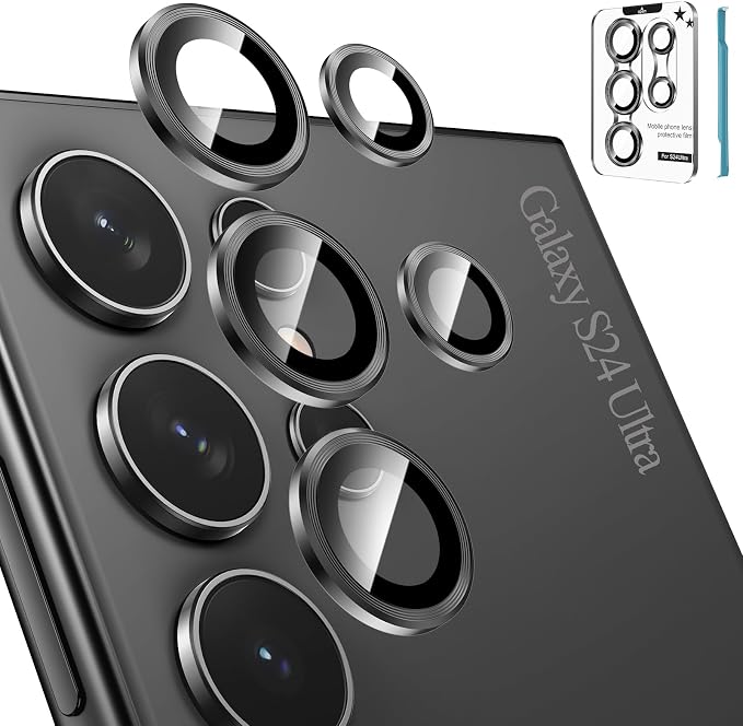 Tensea (3+2PCS for Samsung Galaxy S24 Ultra 5G Camera Lens Protector, 9H by Tensea