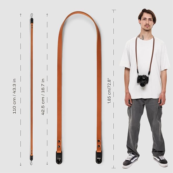 C Coiro Thin Leather Camera Strap - Image 7