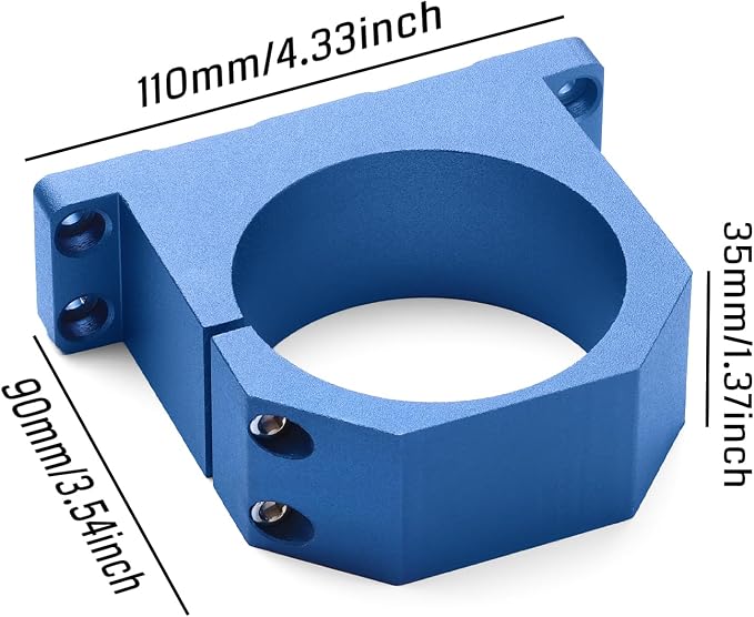 Genmitsu 69mm Diameter Aluminum Spindle Holder Mount - Image 3