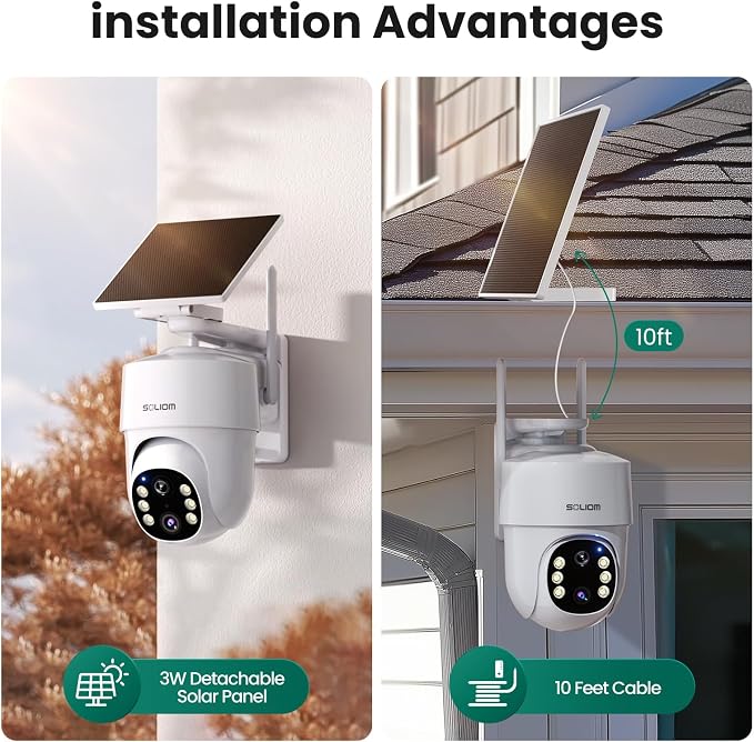SOLIOM- True 5MP HD Security Cameras Outdoor Wireless, Add-On Camera, Solar - Image 5