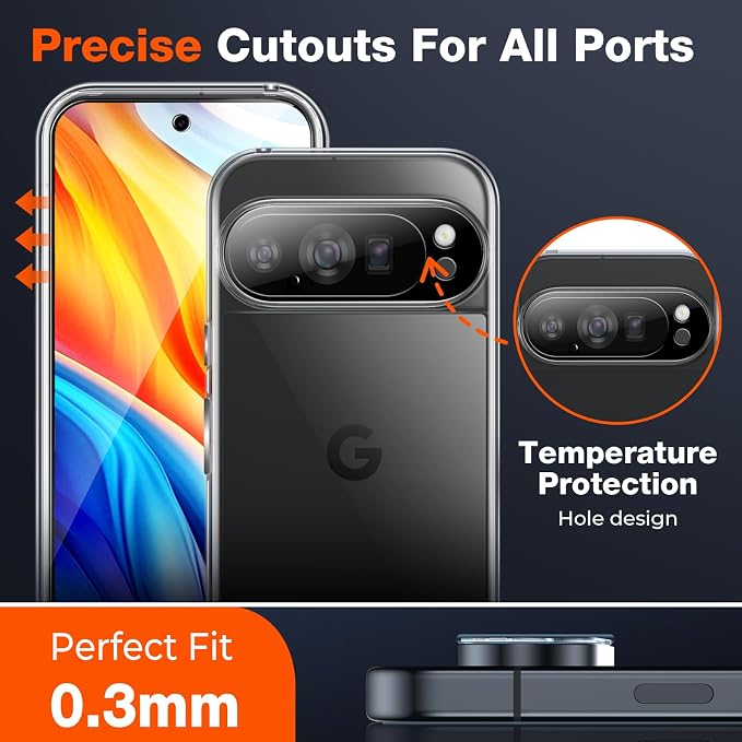 LK 2 Pack for Google Pixel 10 Pro XL Screen Protector + 2 Pack Camera Lens - Image 7