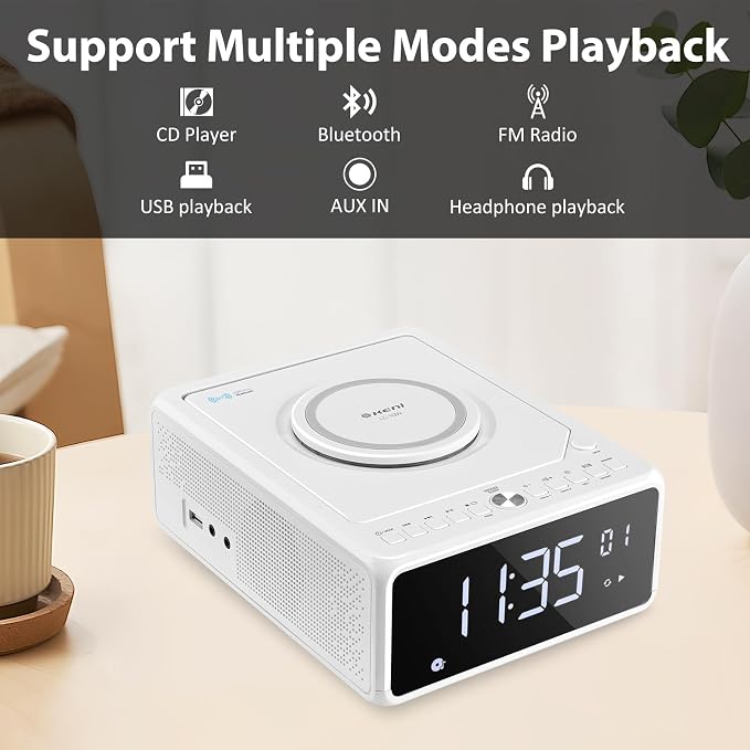 G Keni CD Player Alarm Clock Radio - Image 2