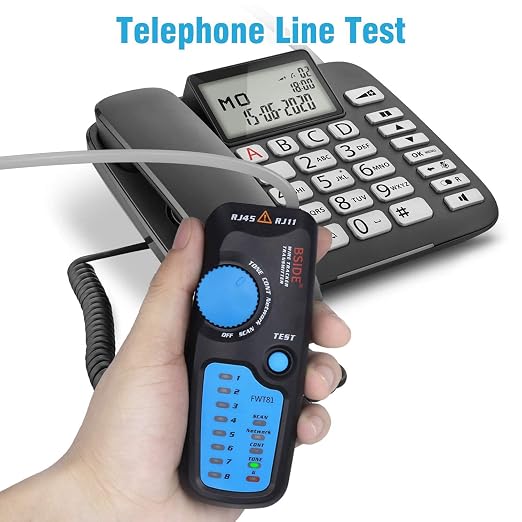 Bside Network Cable Tester RJ45 RJ11 Wire Tracker Telephone Line Tester LAN TV - Image 7