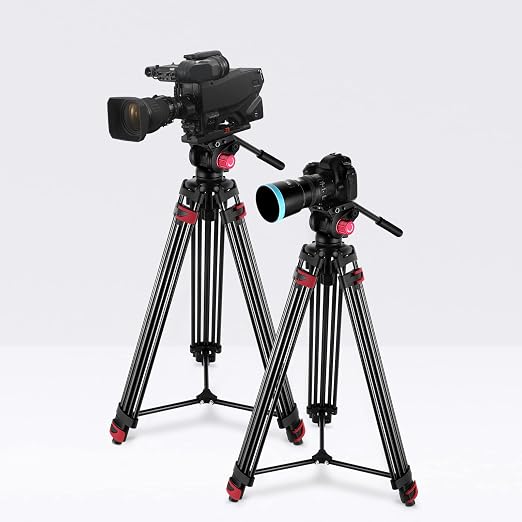 NEEWER 79"/200cm Video Tripod, Heavy Duty Aluminum Alloy Camera Tripod Stand - Image 9