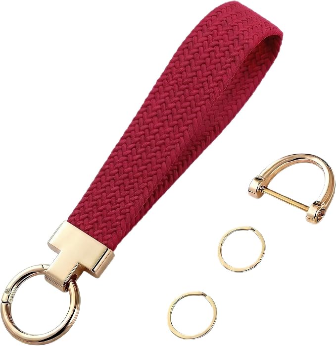Weixiltc Keychain Wristlet for Women, Elastic Woven Lanyard by Weixiltc