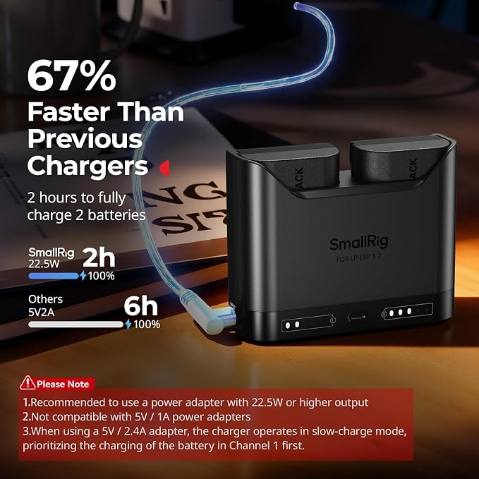 SMALLRIG LP-E6P Camera Battery Set - Image 3