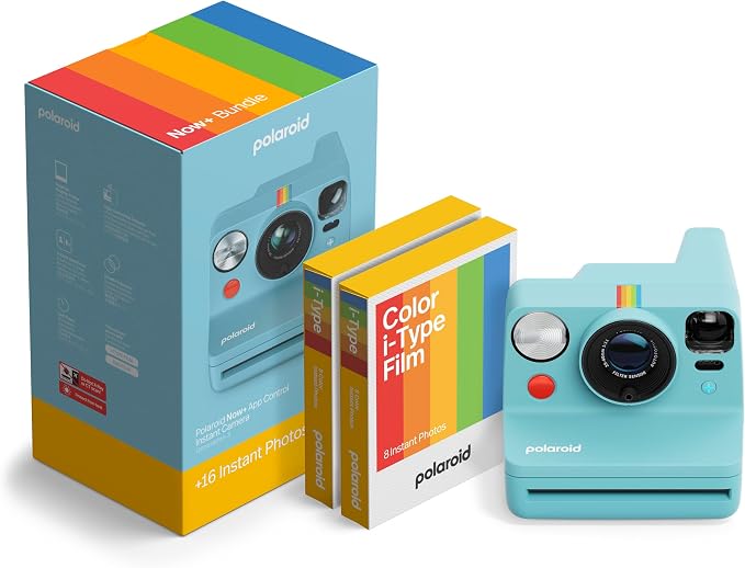 Polaroid Now+ 3rd Generation I-Type Instant Camera + Film Bundle by Polaroid