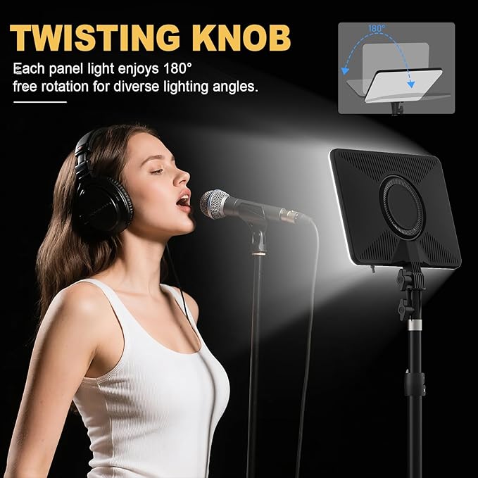 30W Upgraded Photography Lighting Kit, Anautin 2-Pack LED Video Lighting - Image 6