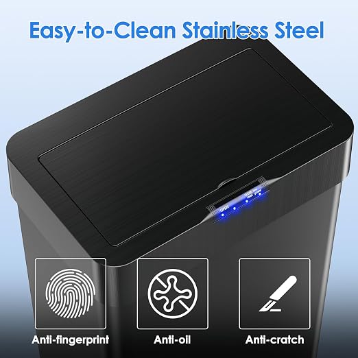 Sensor Trash Can, Touchless Motion Sensor Trash Bin, Smart Automatic Garbage Can - Image 6