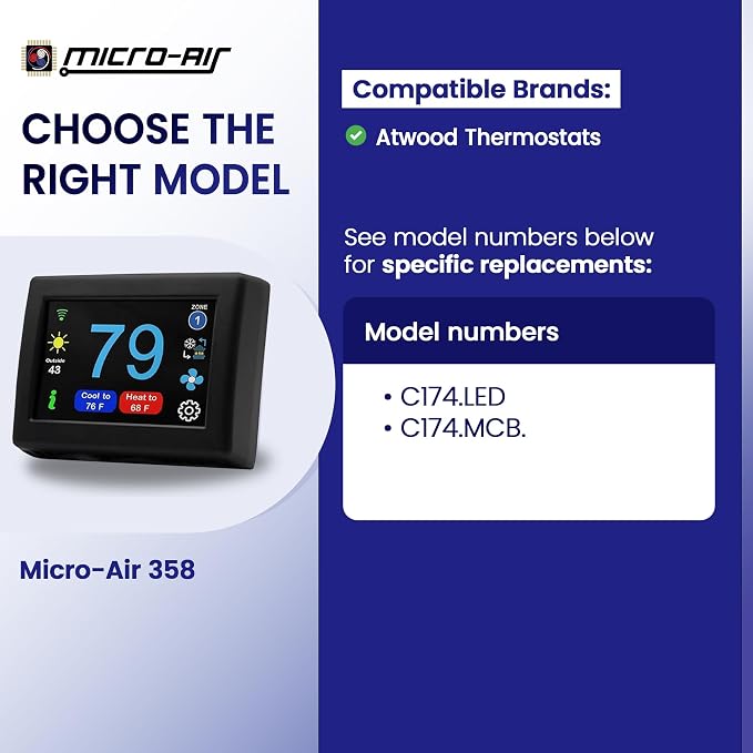 MICRO-AIR EasyTouch Digital RV Thermostat Replacement - Image 2