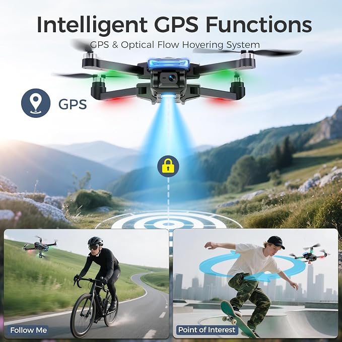 GPS Drone with 4K HD Camera for Adults, 4.5 inch HD Screen on Remote Controller - Image 6