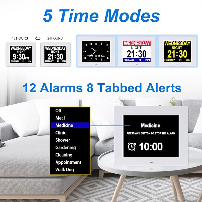 SSINI Dementia Clock Large Digital Calendar - Image 3