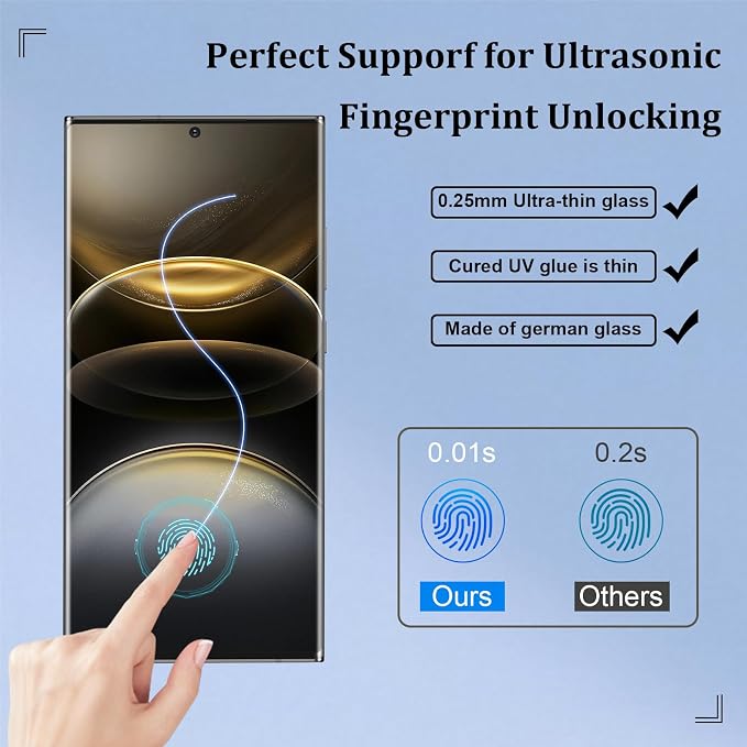 2 Pack Galaxy Note 20 Ultra Screen Protector, HD Clear Tempered Glass, 2 Pack - Image 4