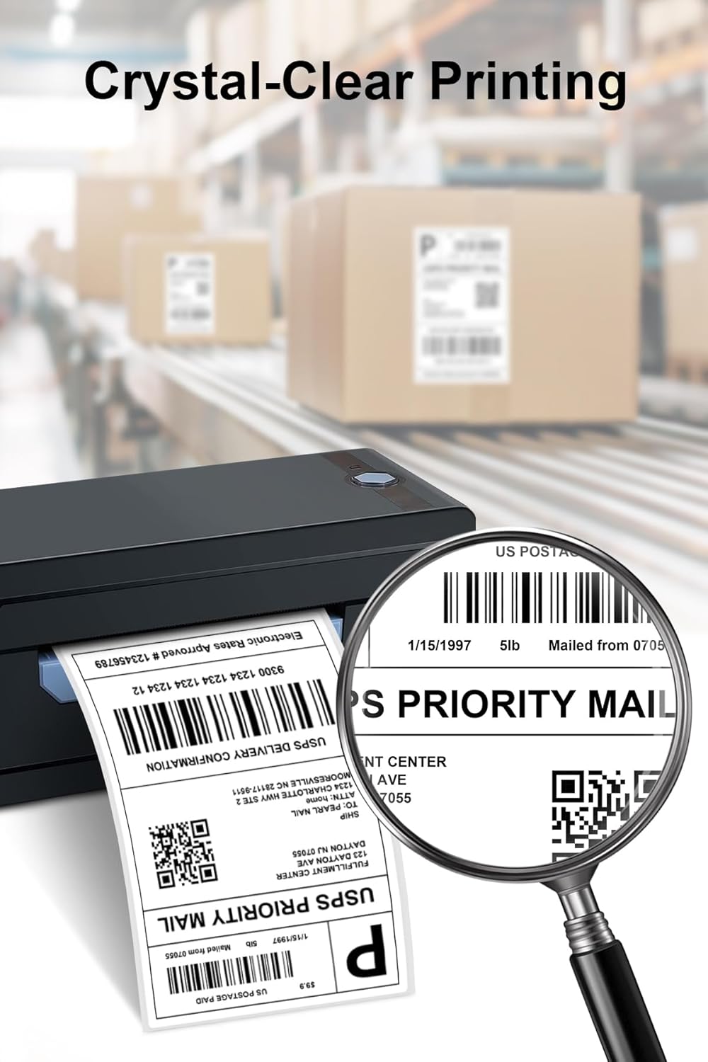 Premium 4x6 Thermal Labels | 3000/Stack, Water-Resistant & BPA-Free | for Direct Thermal Printing