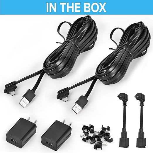 delilyn 2Pack Weatherproof 30ft/9m Power Cable - Image 8