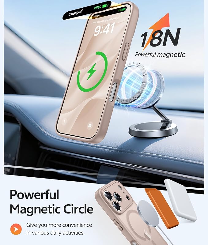 FNTCASE for iPhone 17 Pro Case: Translucent Matte Cases - Image 3