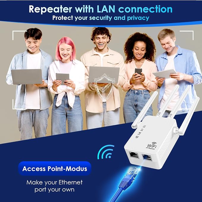 WiFi Extender Signal Booster-2.4GHz 300Mbps WiFi Booster - Image 6