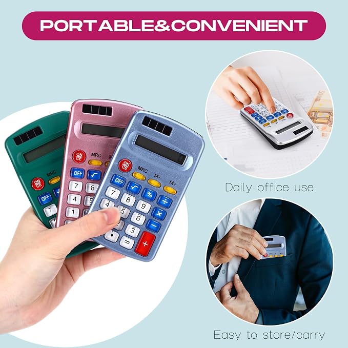 Flutesan 30 Pack Pocket Calculator Small Battery Powered Bulk Mini Size 4 - Image 5