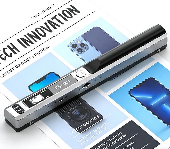 Portable Document Scanner, Receipt Scanners by Unknown