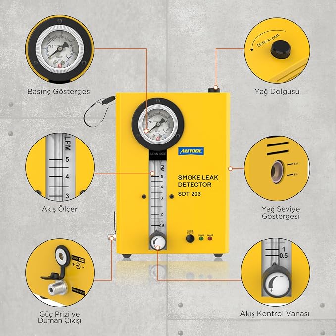 AUTOOL Automotive Smoke Machine, EVAP System Smoke Leak Detector - Image 7