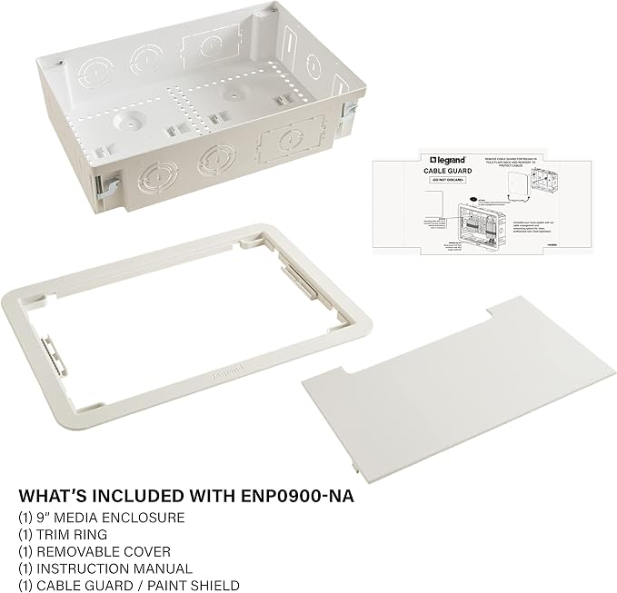 Legrand - OnQ Cable Management, In-Wall Media Box, Dual Purpose Structured - Image 8