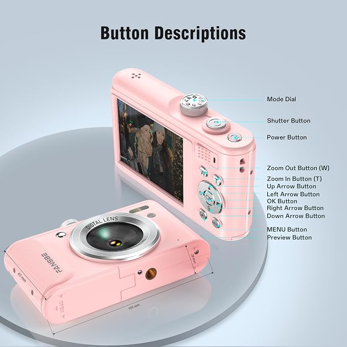Fansbe Smart Digital Camera, 4K Vlogging Camera - Image 7