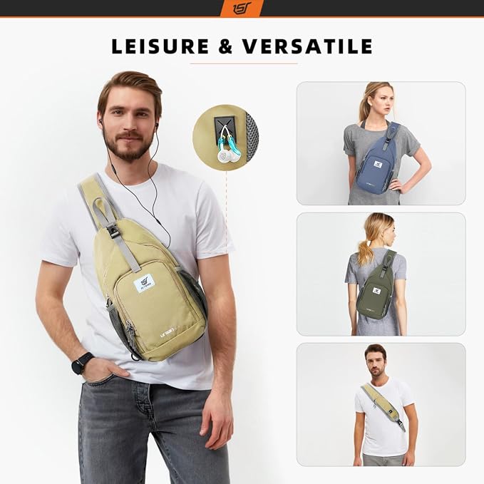 SKYSPER Sling Bag RFID Crossbody Sling Backpack Cross Body Shoulder Bag Travel - Image 6