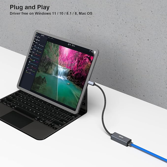 BENFEI USB-C to Ethernet Adapter, USB Type-C to RJ45 Gigabit Ethernet LAN - Image 5