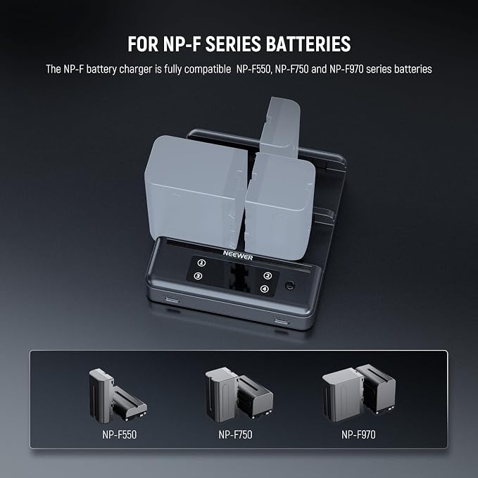NEEWER NP-F970 4 Channel Charger - Image 7
