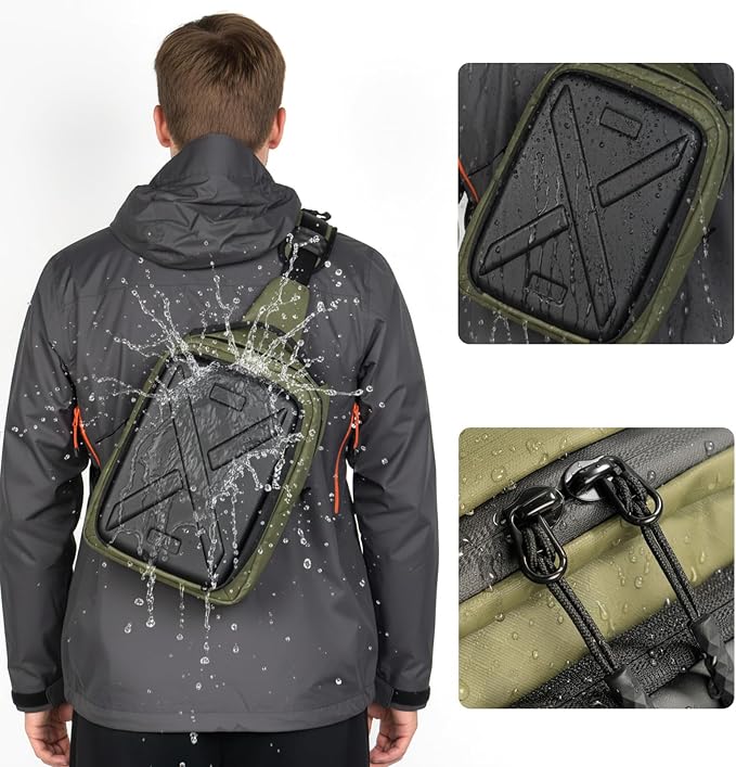 Besnfoto Camera Hardshell Case Crossbody Camera Sling Bag Small Waterproof - Image 3