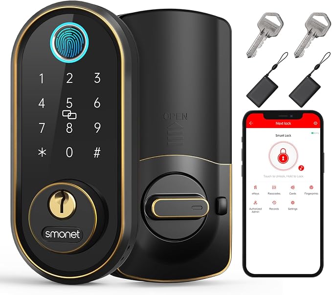 Smart Keyless Entry Door Lock by SMONET
