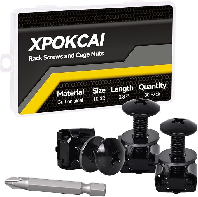 30-Pack 10/32 Set Rack Screws by Unknown