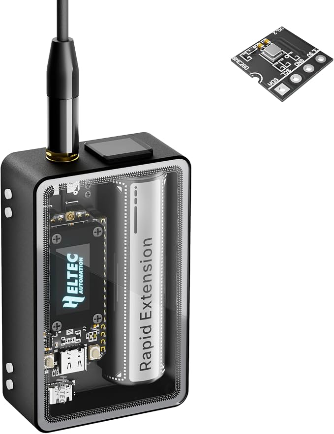 Heltec ESP32 LoRa V4 Development Board Tempered Glass Sensor Kit by HELTECAUTOMATION