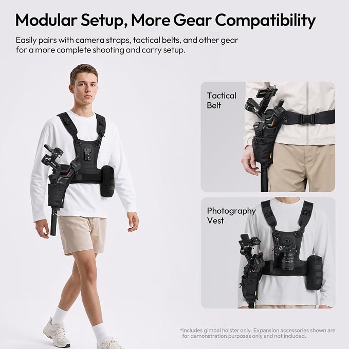 ULANZI CB01 Camera Sling Bag for Mirrorless DSLR Cameras & 3-Axis Gimbal - Image 5